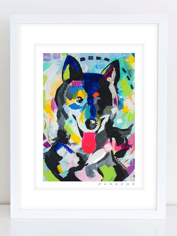 Husky Painting Print