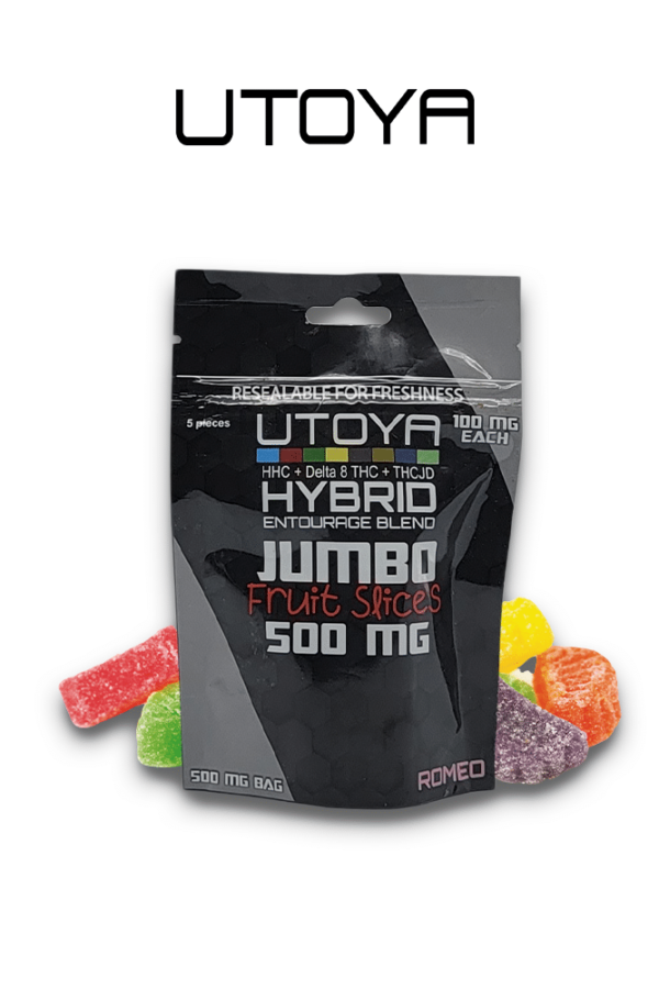 Hybrid THC Gummies Jumbo Fruit Slice Candy (THCJD)