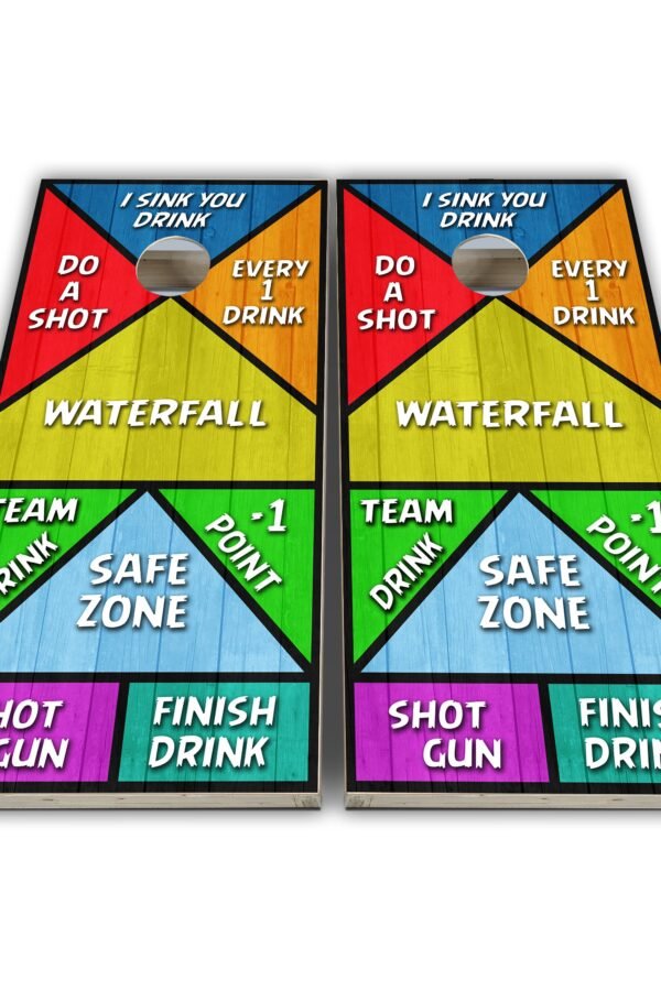 I Sink You Drinking Cornhole Game Wraps - Skins Vinyl Wrap Laminated Set