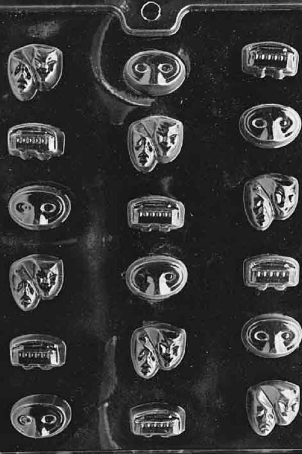 I008 Mardi Gras Chocolate Candy Soap Mold