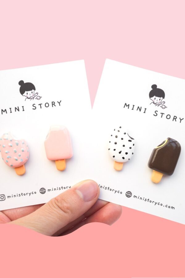 Ice Cream Bars Pin | Popsicle Chocolate Bar Brooch Cute Frozen Dessert Accessory Sweet Gift Pins For Backpack & Hat