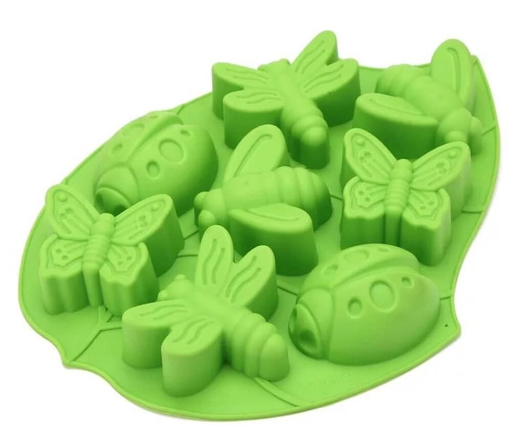 Insects Silicone Mold-Bugs Mold-Bee Butterfly Dragonfly Ladybug Mold Chocolate Mold-Candle Mold-Fondant Cake Mold-Soap
