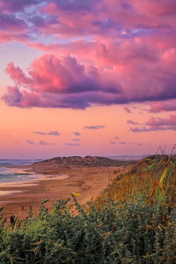 Israel Wall Art - Pink Clouds Sunset At Caesarea | Holy Land Picture Nature Landscape Photography