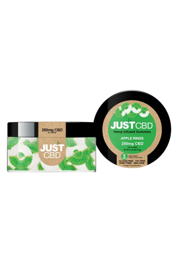Just CBD Apple Rings Gummies 250mg
