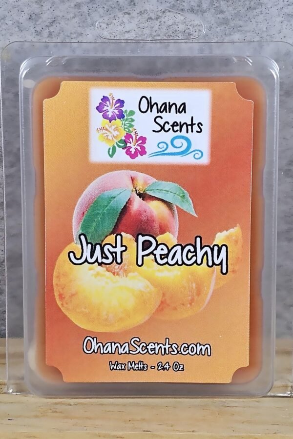 Just Peachy Scented Wax Melts, Peach Scented, Candy, Rings, Strong Long Lasting, Ohana Scents