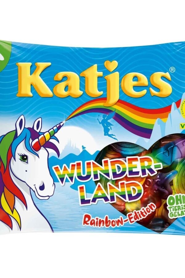 Katjes WUNDERLAND Rainbow Edition gummy bears VEGAN- 175g -FREE SHIP