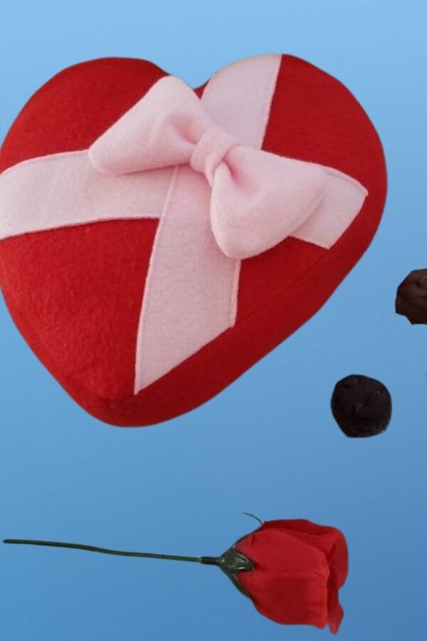 Kawaii Candy Chocolate Box Plush, Cute Sweet Treat Food Pillow, Play Toy, Handmade Valentine's Day