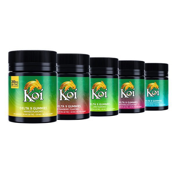Koi Delta 9 THC Gummies - 200mg ∆9 THC + 400mg CBD