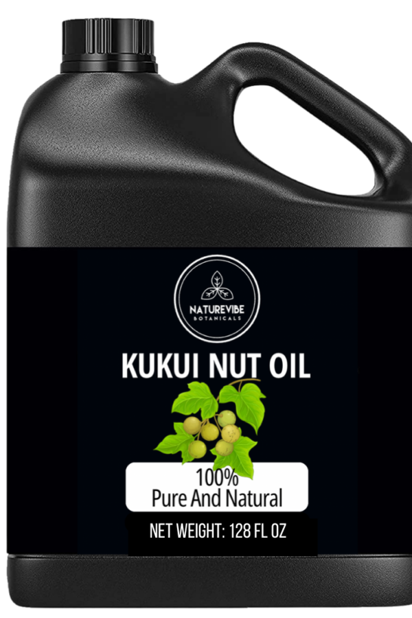 Kukui Nut Oil | 100% Pure and Natural Cold Pressed Body Oil | Great for Skin Care and Hair Care