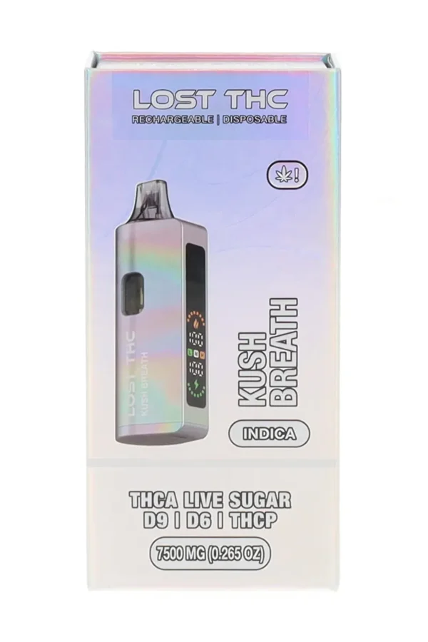 Kush Breath Lost THC D9+D6+THCP+THCA Live Sugar Rechargeable Disposable 7500MG
