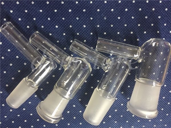 L sharp 14mm 18mm Glass oil burner Vapor Whip Adapter Female or Male 90 Degree Large Hose in stock