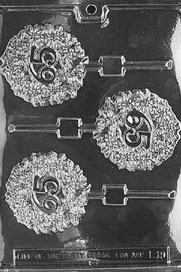 L019 65Th 65 Lollipop Chocolate Candy Soap Mold