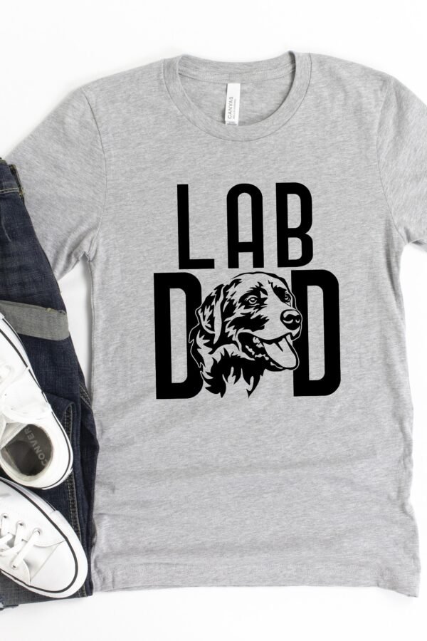 Lab Dad - Labrador Retriever Custom Dog Shirt Black, Chocolate Personalized Breed Unisex Graphic Tee