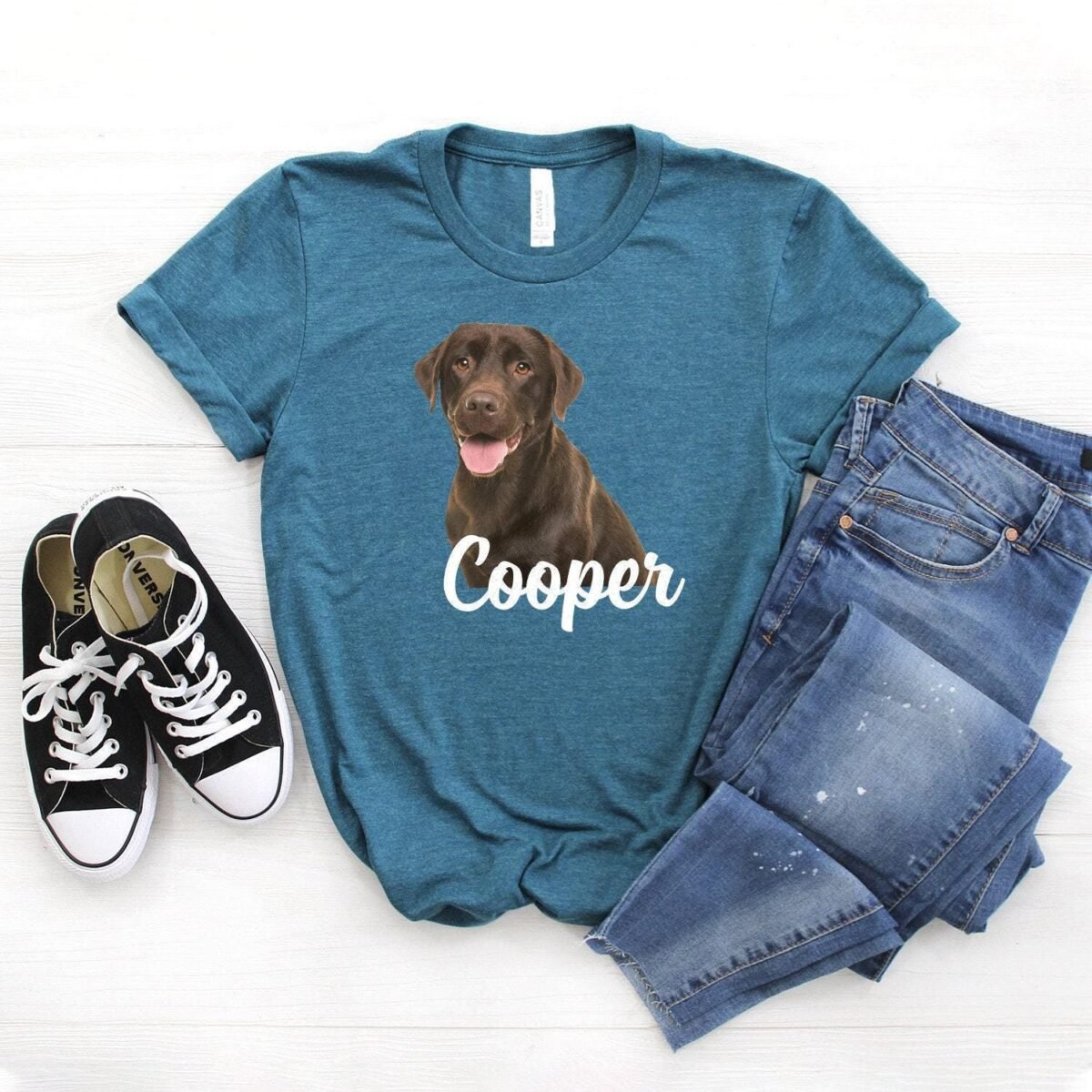 Labrador Retriever ∙ Mom Chocolate Lab Shirt Personalized Dog Softstyle Unisex Tee