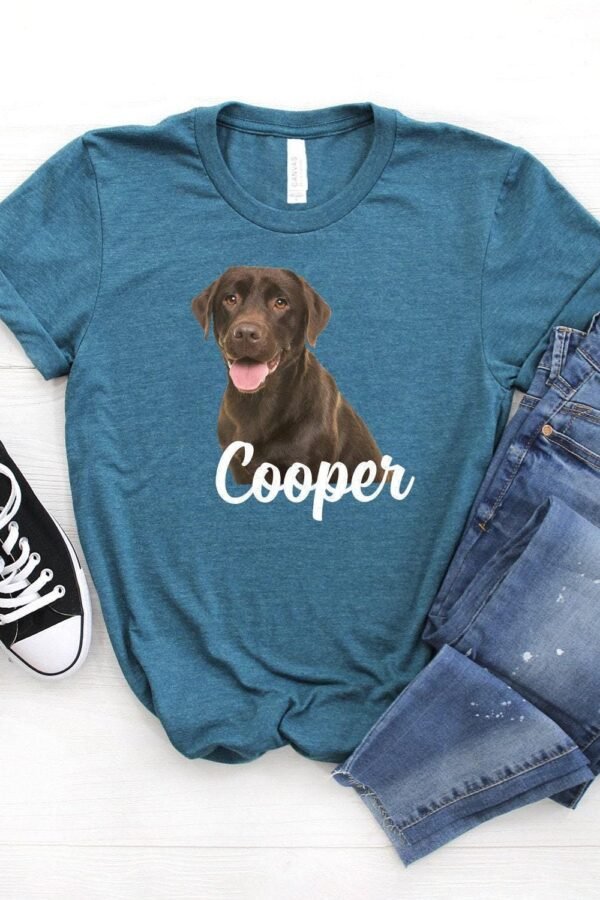 Labrador Retriever ∙ Mom Chocolate Lab Shirt Personalized Dog Softstyle Unisex Tee