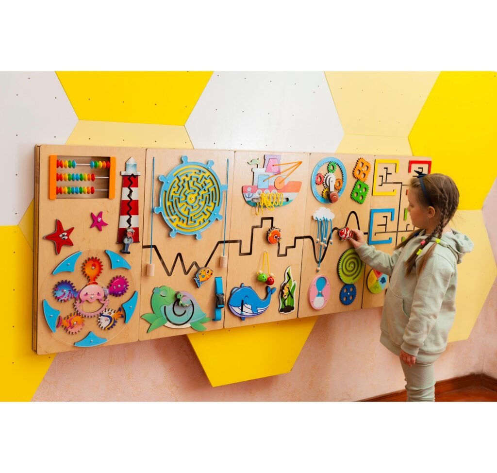 Large Busy Board Wall Toy Sea Ativity Panel Sensory Wallfor Waiting Room Kids Decor