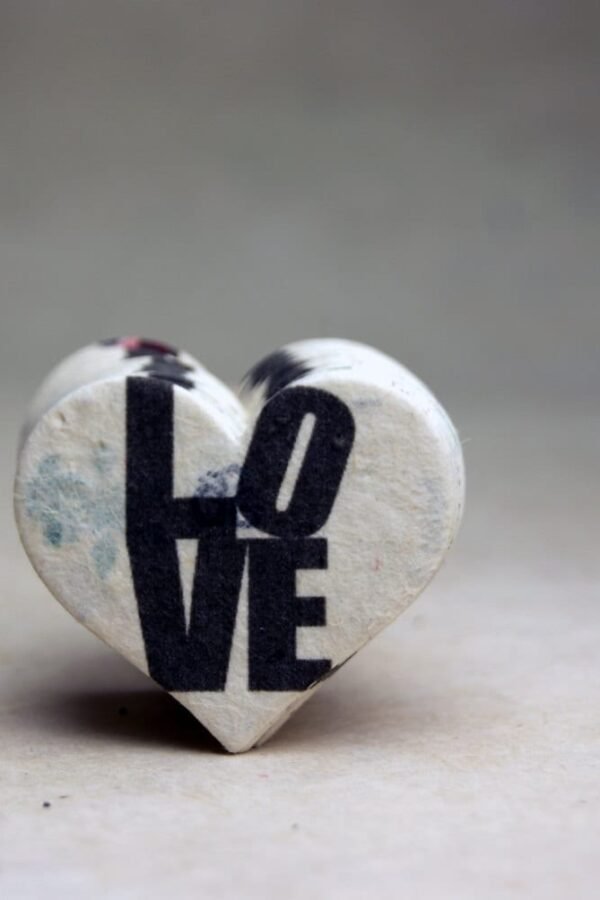 Large Love Squared Seed Paper Hearts 2.85"W X 2.5"H Wildflower #47S For Weddings Or Events Set Of 24