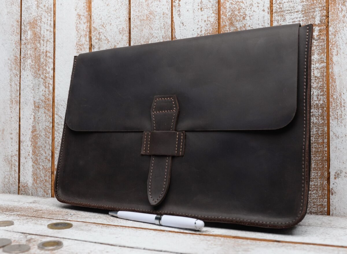 Leather Portfolio, Man Bag, Folder, Binder, Satchel, Folio, Leather, Vintage Office