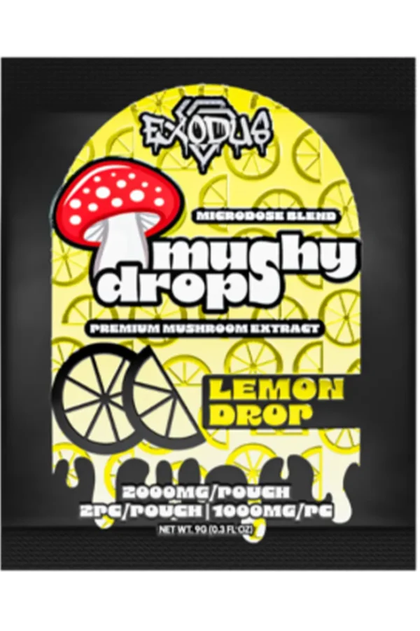 Lemon Drop Exodus Mushy Drops Mushroom Gummies 2000MG