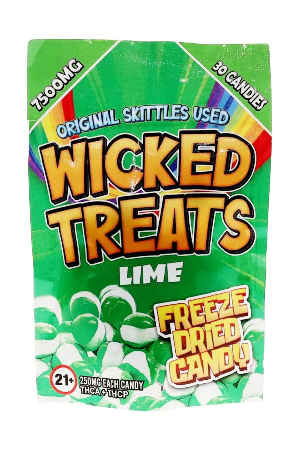 Lime Wicked Treats Freeze Dried THCA | THCP Candy 7500mg