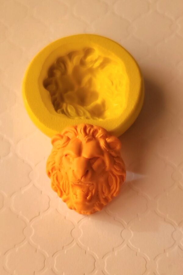 Lion Head Silicone Mold Fondant, Chocolate, Clay, Resin