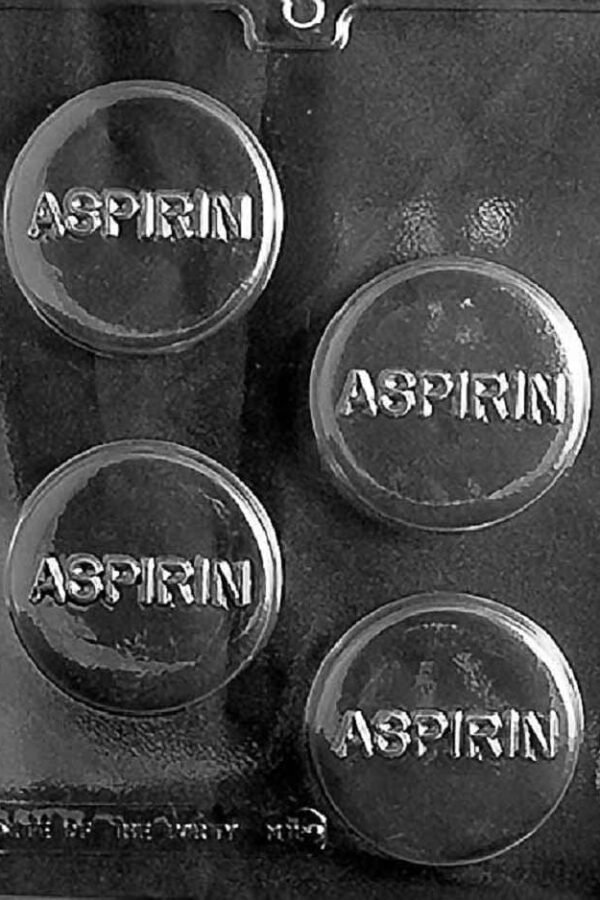 M018 Headache Aspirin Pill Chocolate Candy Soap Mold