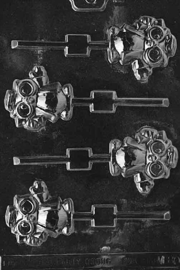 M080 Graduation Owl Lollipop Chocolate Candy Soap Mold
