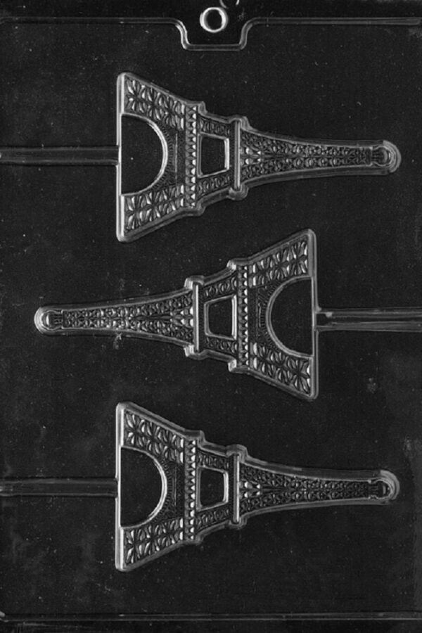 M155 Eiffel Tower Paris Lollipop Chocolate Candy Soap Mold