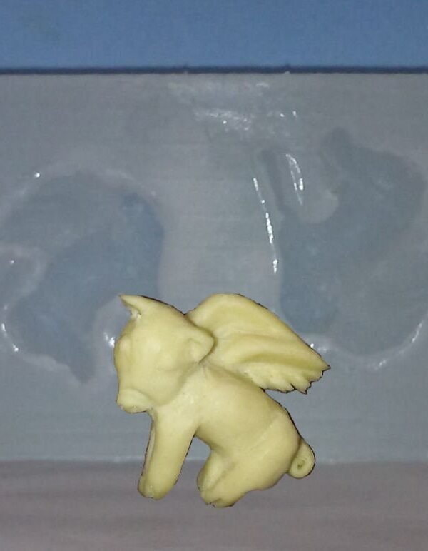 Made To Order Custom Food Safe Silicone Candy Molds - Flying Pig