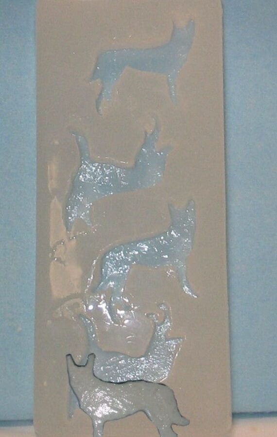 Made To Order Custom Food Safe Silicone Candy Molds - German Shepard Silhouette