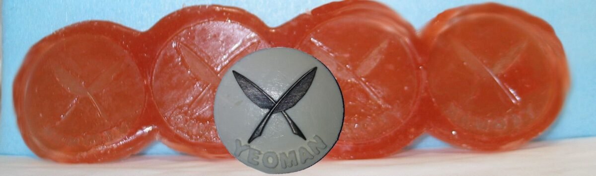 Made To Order Custom Food Safe Silicone Candy Molds - Navy Yeoman Insignia