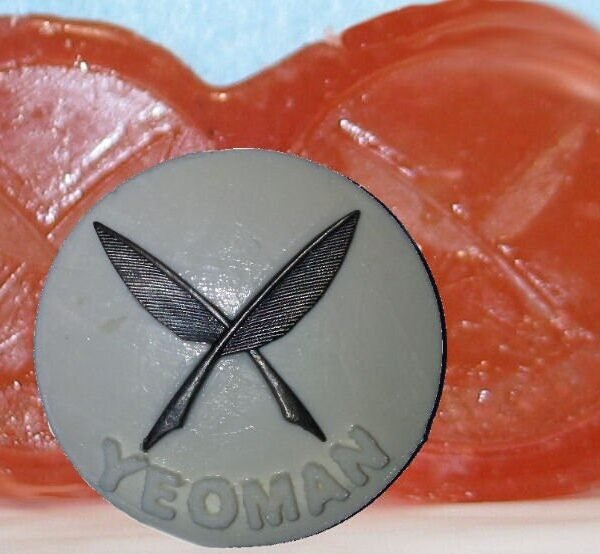 Made To Order Custom Food Safe Silicone Candy Molds - Navy Yeoman Insignia