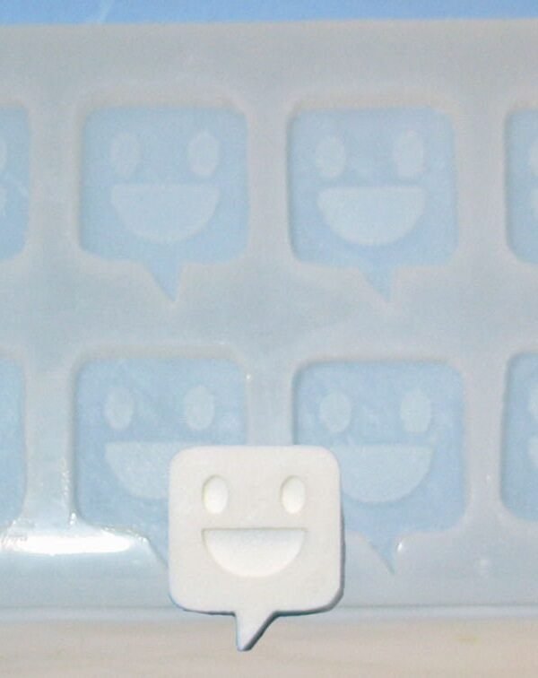 Made To Order Custom Food Safe Silicone Candy Molds - Smiling Bubble
