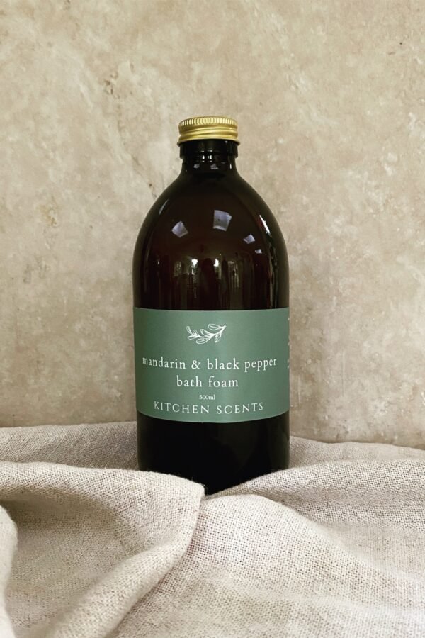 Mandarin & Black Pepper Bath Foam, Bubble Bath, Soak