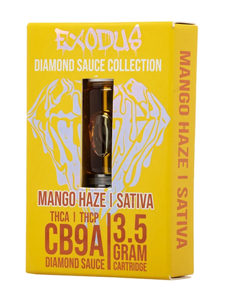 Mango Haze Exodus CB9A+THCA+THCP Diamond Sauce Cartridge 3.5G