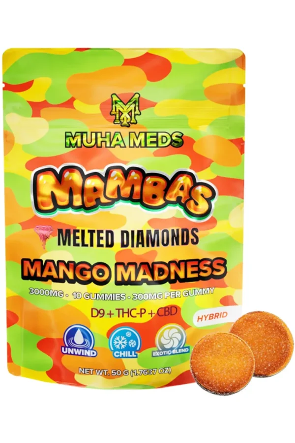 Mango Madness Muha Meds Mambas Melted Diamonds Gummies 3G 10ct