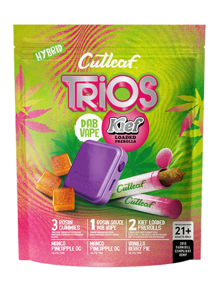 Mango Pineapple | Vanilla Berry Pie Cutleaf Trios Kief Loaded