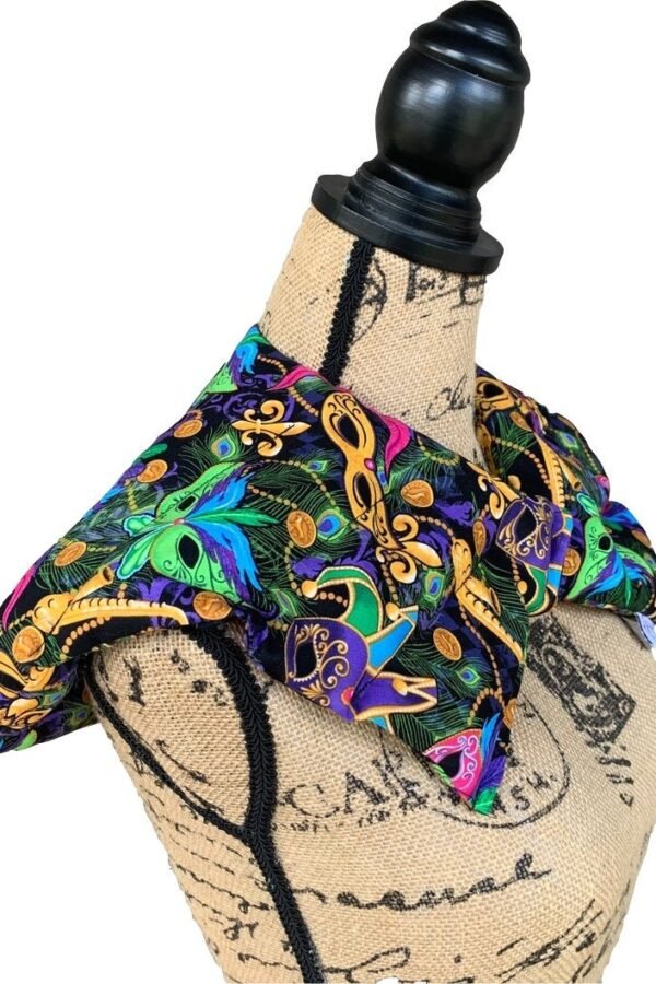 Mardi Gras 10 Chamber Herbal Pack Shoulder, Neck, Hot Cold Pack, Heat Wrap, Large, Organic, Flaxseed, Microwave Therapy