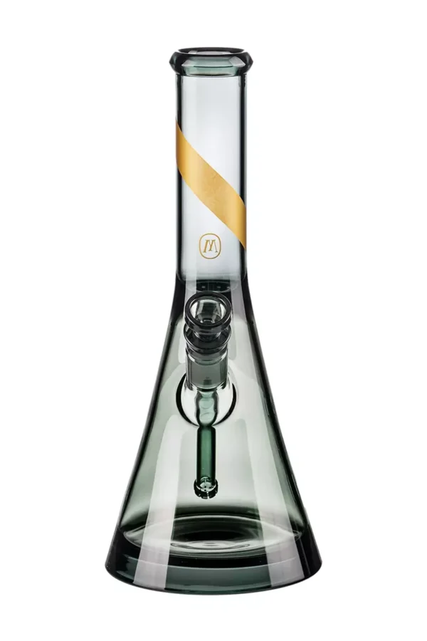 Marley Natural Water Pipe Smoked Glass Gold Stripe Decal
