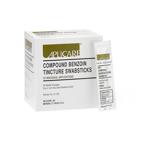 Medline Compound Benzoin Tincture Swabsticks,Benzoin Tincture Swabstick, Sterile,Each,APLS1106H