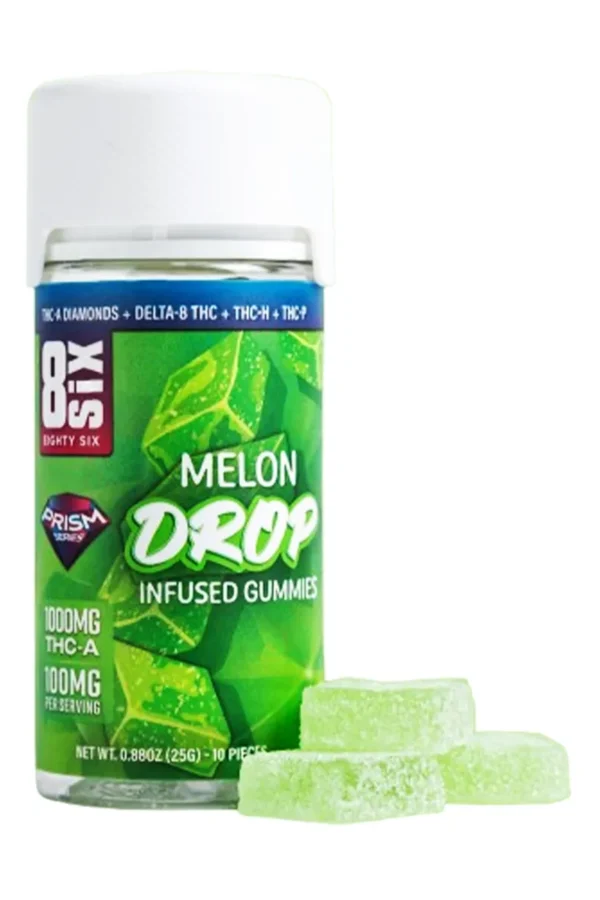Melon Drop 8SIX THCA Gummies 1000MG