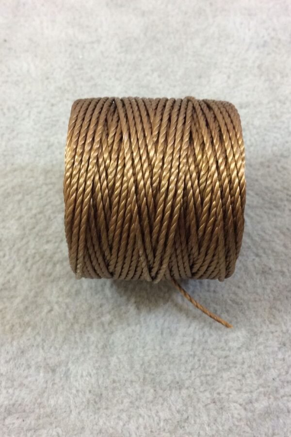 Milk Chocolate Brown Beadsmith S-Lon Nylon Macrame Cord 0.9mm, 35 Yards