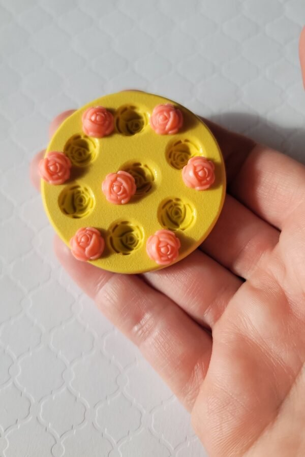 Mini Roses Silicone Mold Fondant, Chocolate, Clay | 6mm