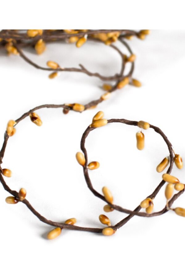 Natural Yellow Pip Berry Wired Garland