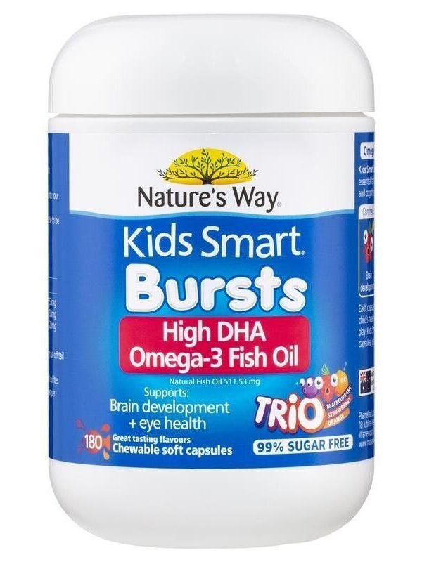 Nature's Way Kids Smart Omega3 Fish Oil Trio 180 Capsules