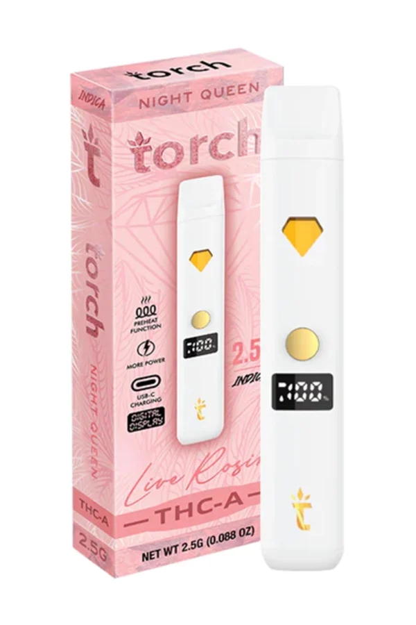 Night Queen Torch THC-A Live Rosin Disposable 2.5G