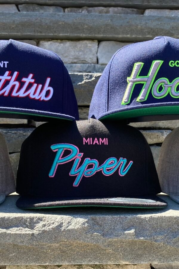 Notable Numbers Script Hat ; 7 Logos