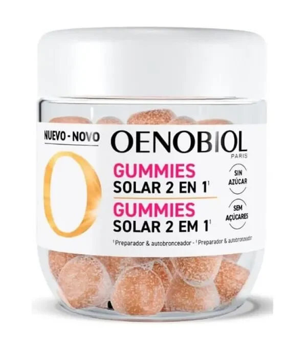 Oenobiol Solar 2in1 60 Gummies Strawberry Lemon Flavor