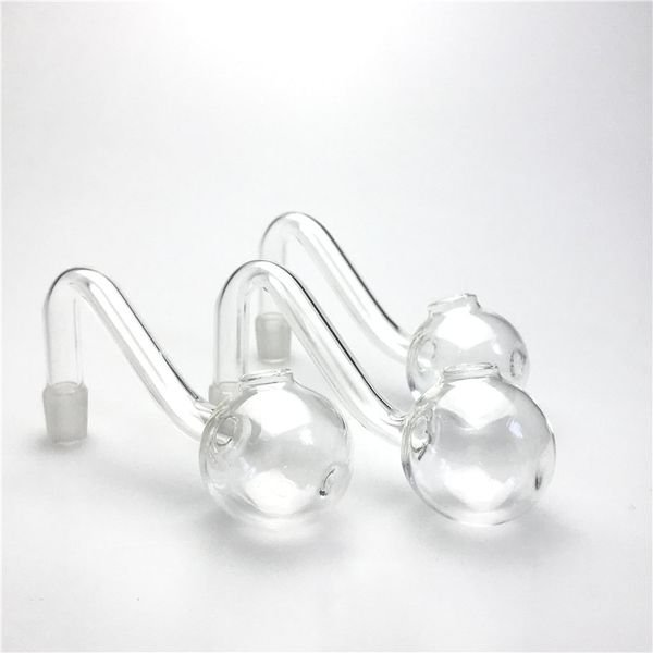 Oil Burner Smoking Glass Pipe with 30mm Super Big Bowl 10mm Male Thin Pyrex Glass Bowls Water Pipes