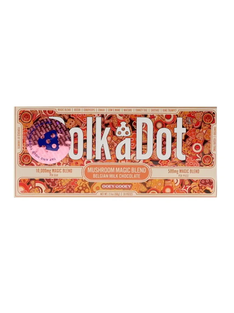 Ooey Gooey PolkaDot Magic Mushroom Belgian Milk Chocolate 500mg